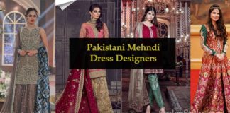 Best Mehndi Dress Designers in Pakistan