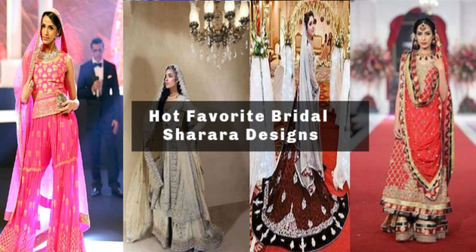 10 Top Favorite Bridal Sharara Designs