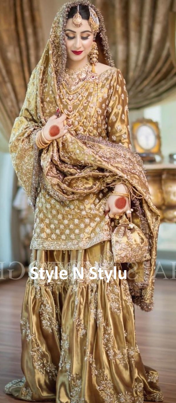 Latest Pakistani & Indian Gharara Wedding Dress Designs 2019 - 2020