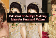 Pakistani Bridal Eye Makeup Ideas for Barat and Valima