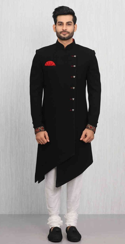 Angrakha style black and red combination 2020