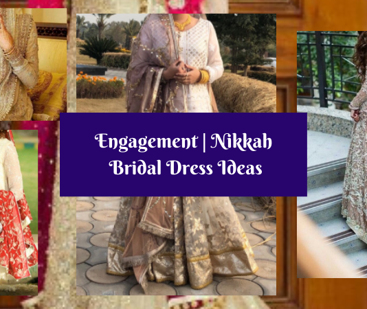 New Stylish Pakistani Bridal Engagement & Nikkah Dress Designs