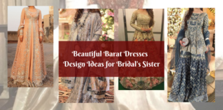 Beautiful Barat Dresses Design Ideas for Bridal Sisters