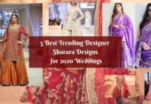 5 Best Trending Designer Sharara Designs for 2020 Weddings