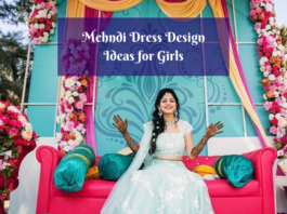 Latest Pakistani Mehndi Dresses Design Ideas for Girls