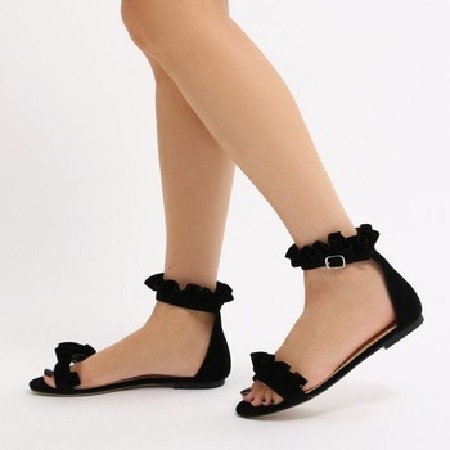 Ankle Strap Flat Sandals for lady