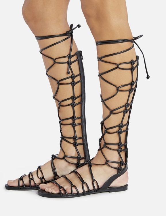 Latest Flat Gladiator Lace-up Sandals for women